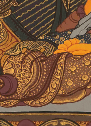 Bodhisattva Manjushree Thangka |  Hand Painted Thangka | Tibetan Art