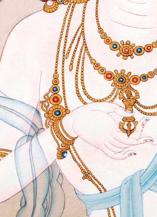 Vajrasattva Thangka | Tibetan Bodhisattva Art