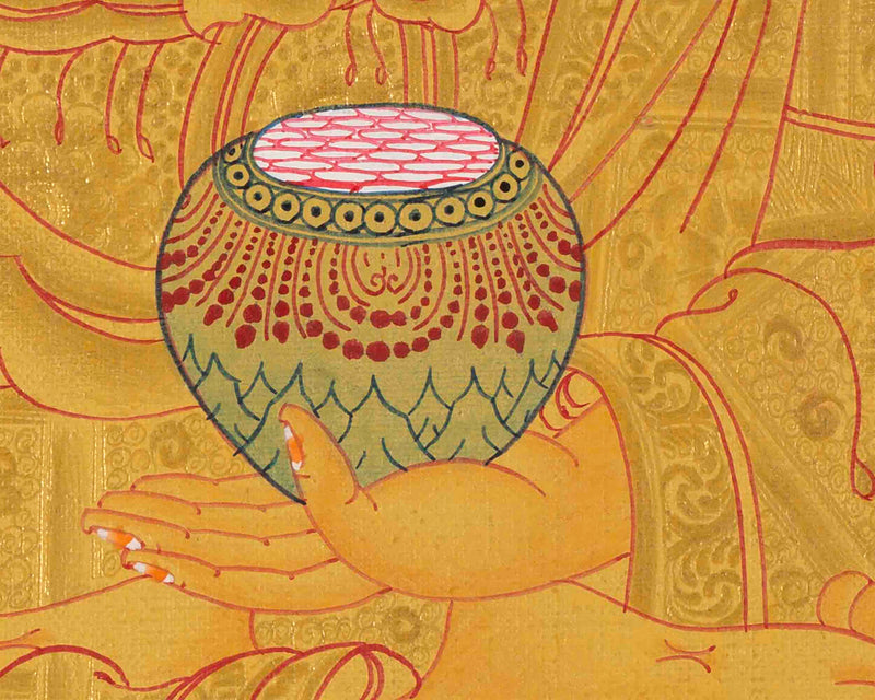 Shakyamuni Buddha Thangka Art | Traditional Painting | Wall Decors