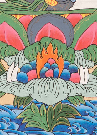 White Tara Thangka | Religious Tibetan Artwork | Wall Decors
