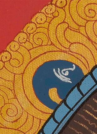 Medicine Buddha Thangka | Buddhist Ritual Wall Hanging Thangka