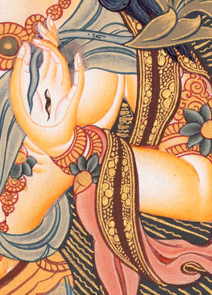 Traditional White Tara Thangka | Religious Artwork | Wall Decors