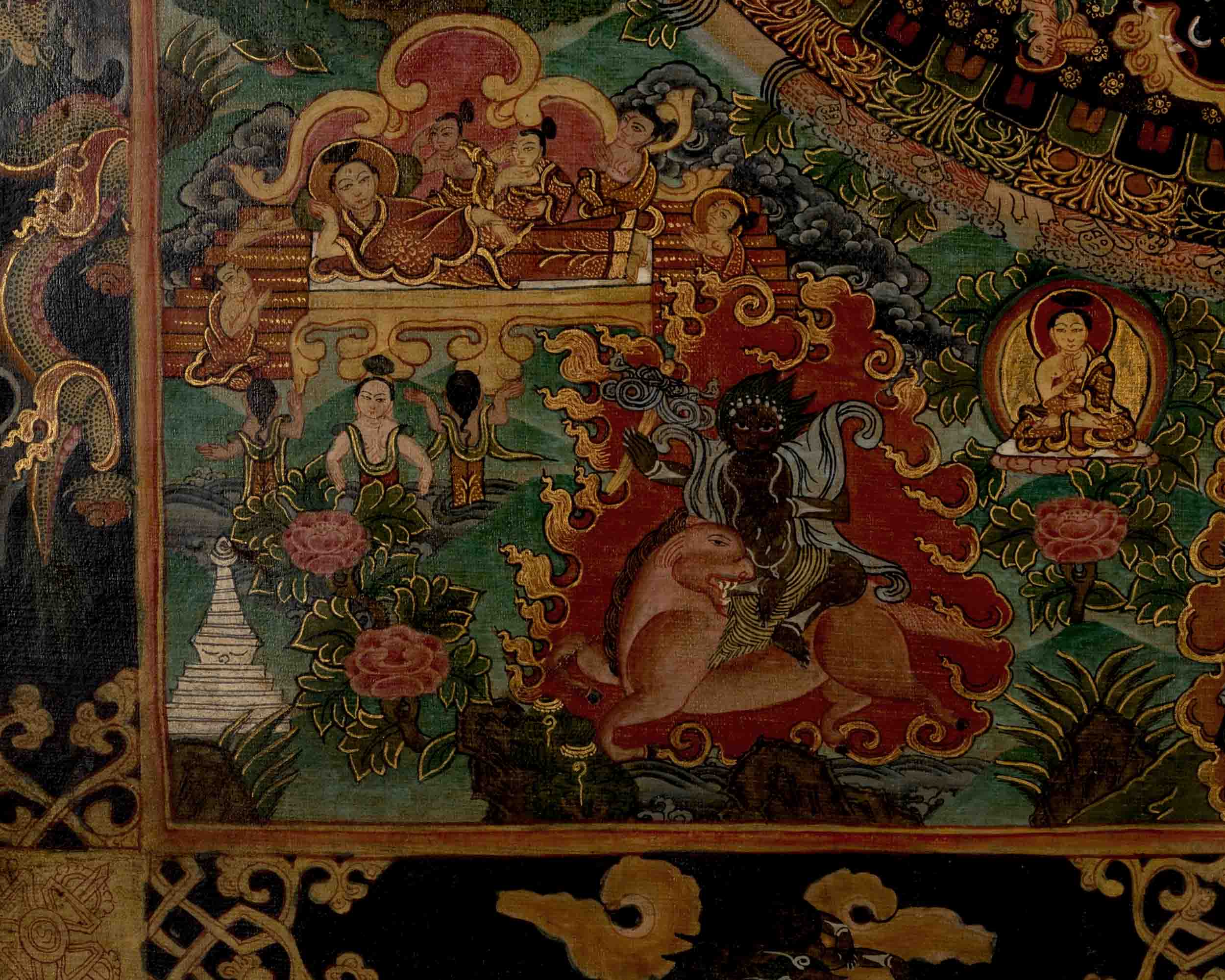 Vajravarahi Yogini Mandala | Traditional Tibetan Thangka | Wall Decors