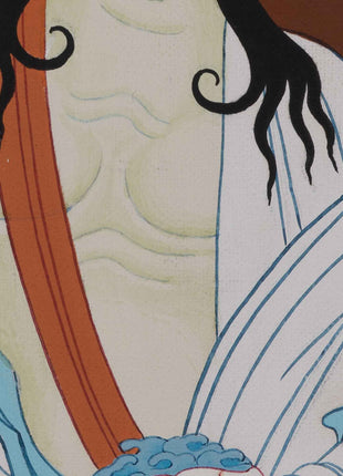 Jetsun Milarepa Hand-Painted Thangka Art | Tibetan Buddhist Master Art For Daily Practice