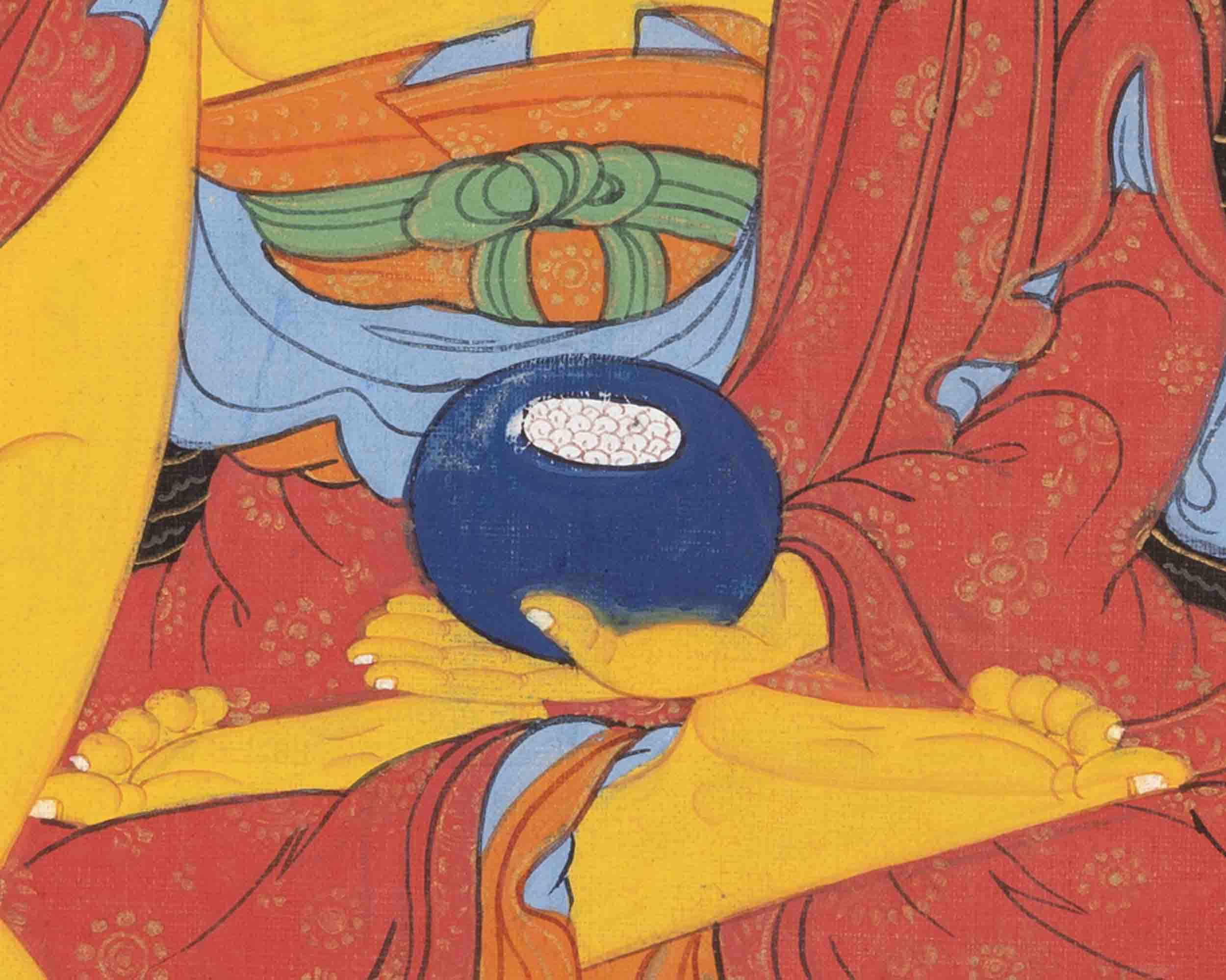 Vintage Shakyamuni Buddha | Traditional Buddhist Thangka | Wall Decors