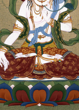 Thangka White Tara | Tibetan Tara Painting