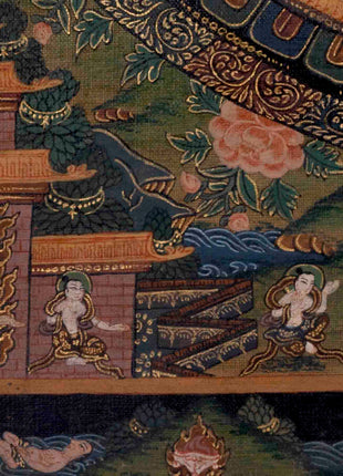 Green Tara Mandala Thangka | Traditional Tibetan Painting | Wall Decors