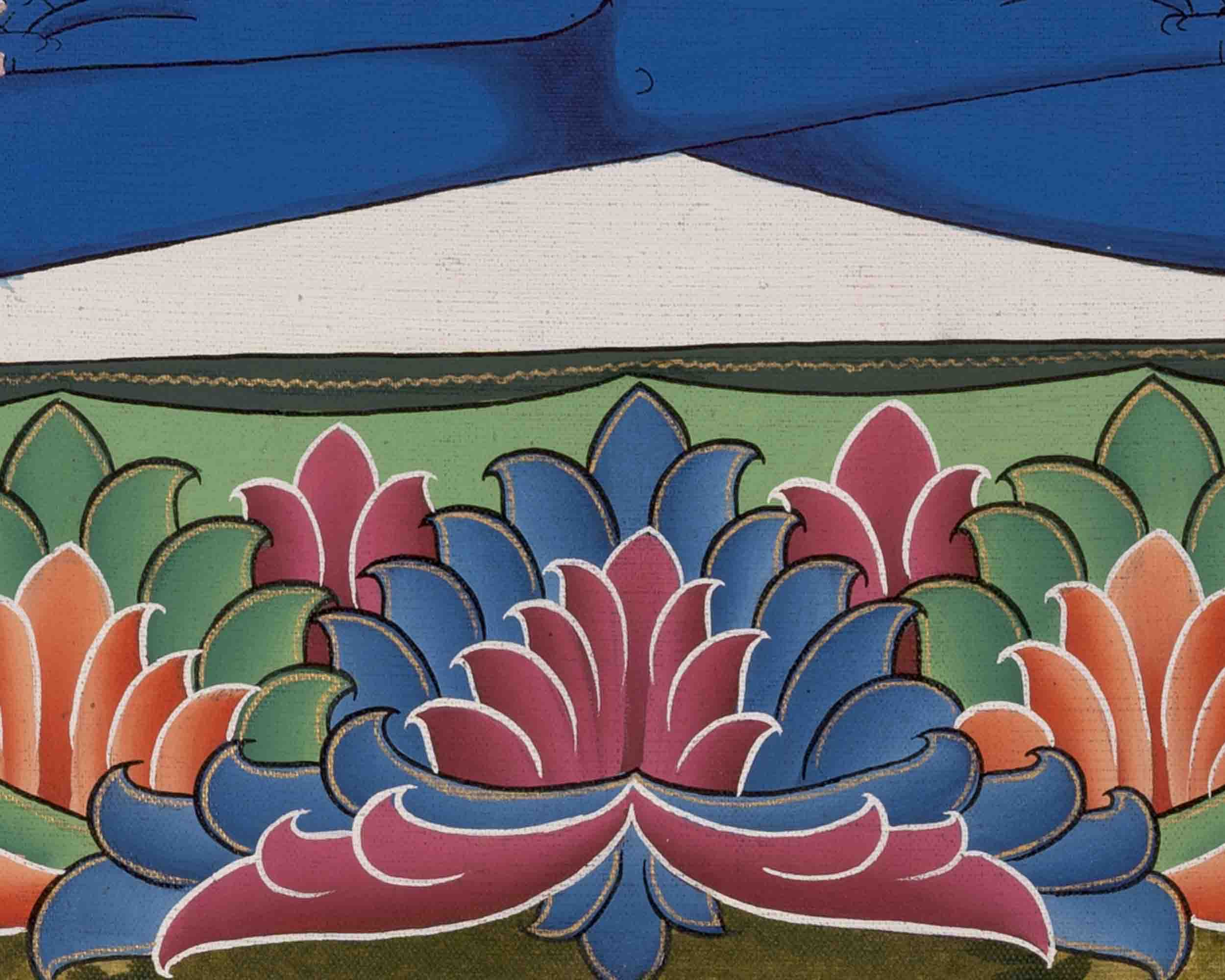 Buddha Samantabhadra Thangka | Traditional Painting | Wall Decors