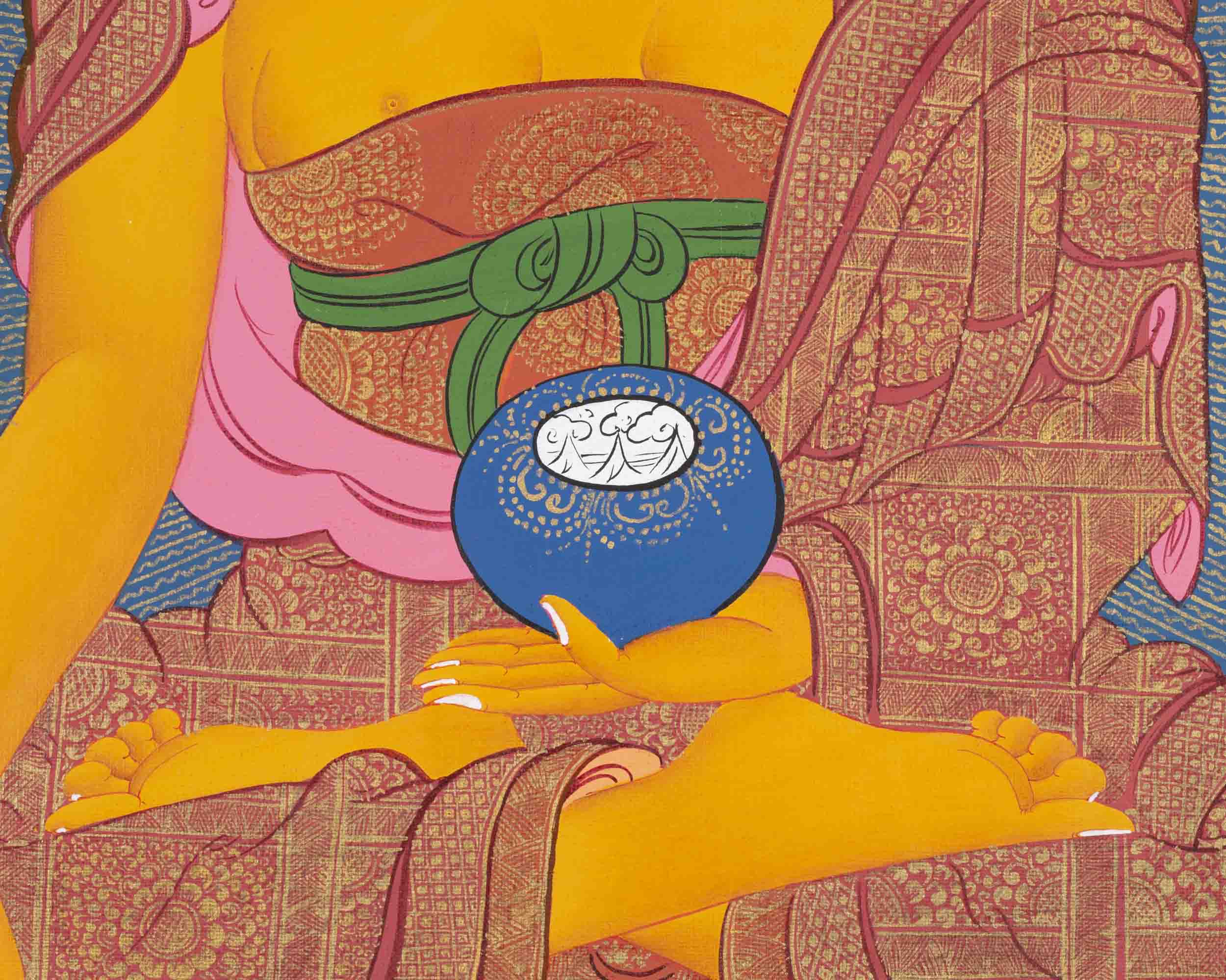 Shakyamuni Buddha Thangka | Traditional Buddhist Art | Wall Decors