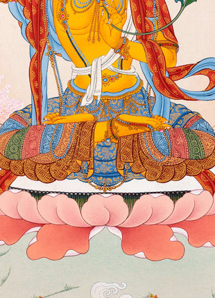 Manjushri Thangka Painting | Tibetan Buddhist Painting