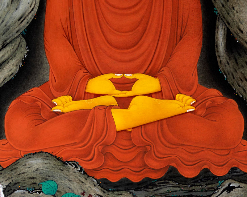 Meditating Shakyamuni |  Happy Buddha Art | Buddhism Thangka