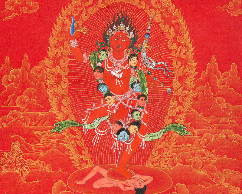 Vajravarahi Thangka | 24K Gold Thangka | Tibetan Buddhist Art