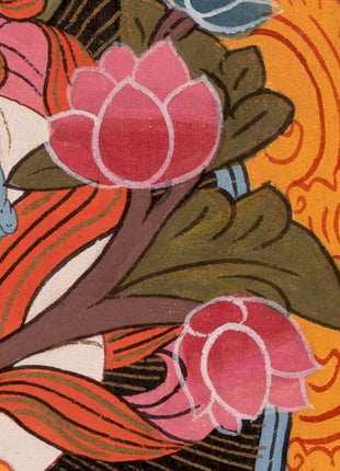 Padmapani Lokeshvara Thangka | Vintage Traditional Art | Wall Decors