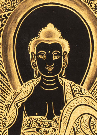 Gold Style Buddha Life Story | Tibetan Buddhist Wall Decoration Art Thangka