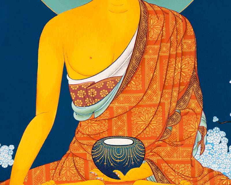Meditating Buddha | Traditional Shakyamuni Thangka
