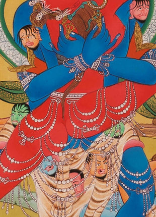 Hand-Painted Chakrasamvara Empowerment Thangka | Tibetan Yidam Thangka