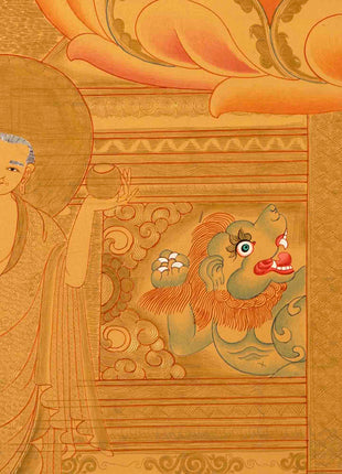 Tibetan Shakaymauni Thangka | Tibetan Buddha Artwork
