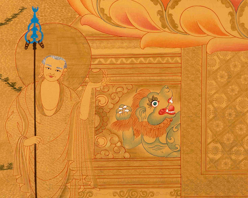 Tibetan Shakaymauni Thangka | Tibetan Buddha Artwork