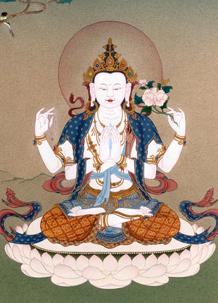 chenrezig thangka