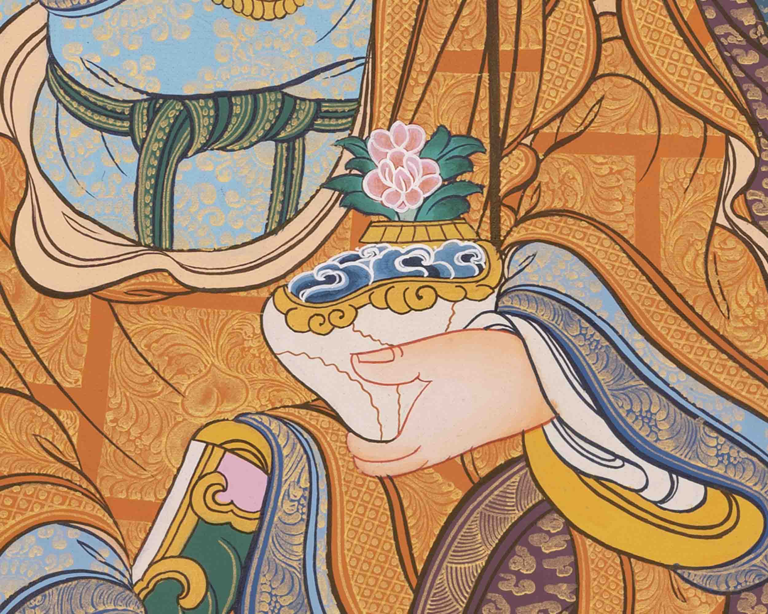Padmasambhava Guru Rinpoche | Tibetan Thangka | Wall Decors