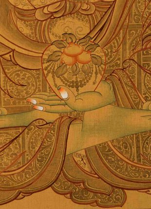 Healing Buddha Thangka | Bhaisajyaguru Thangka | Wall Hanging Decors