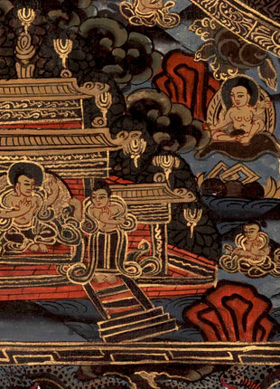 Vintage Shakyamuni Buddha Mandala  | Wall Decoration Painting