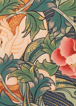 White Tara Thangka Painting | Religious Tibetan Art | Wall Decors