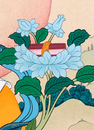 Manjushree | Bodhisattva Thangka | Traditionally Hand-painted Buddhist Art