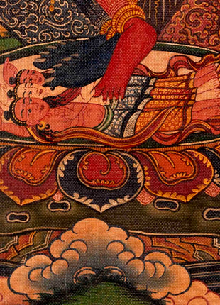 He-Vajra Thangka | Oil Varnished on Stretch Canvas