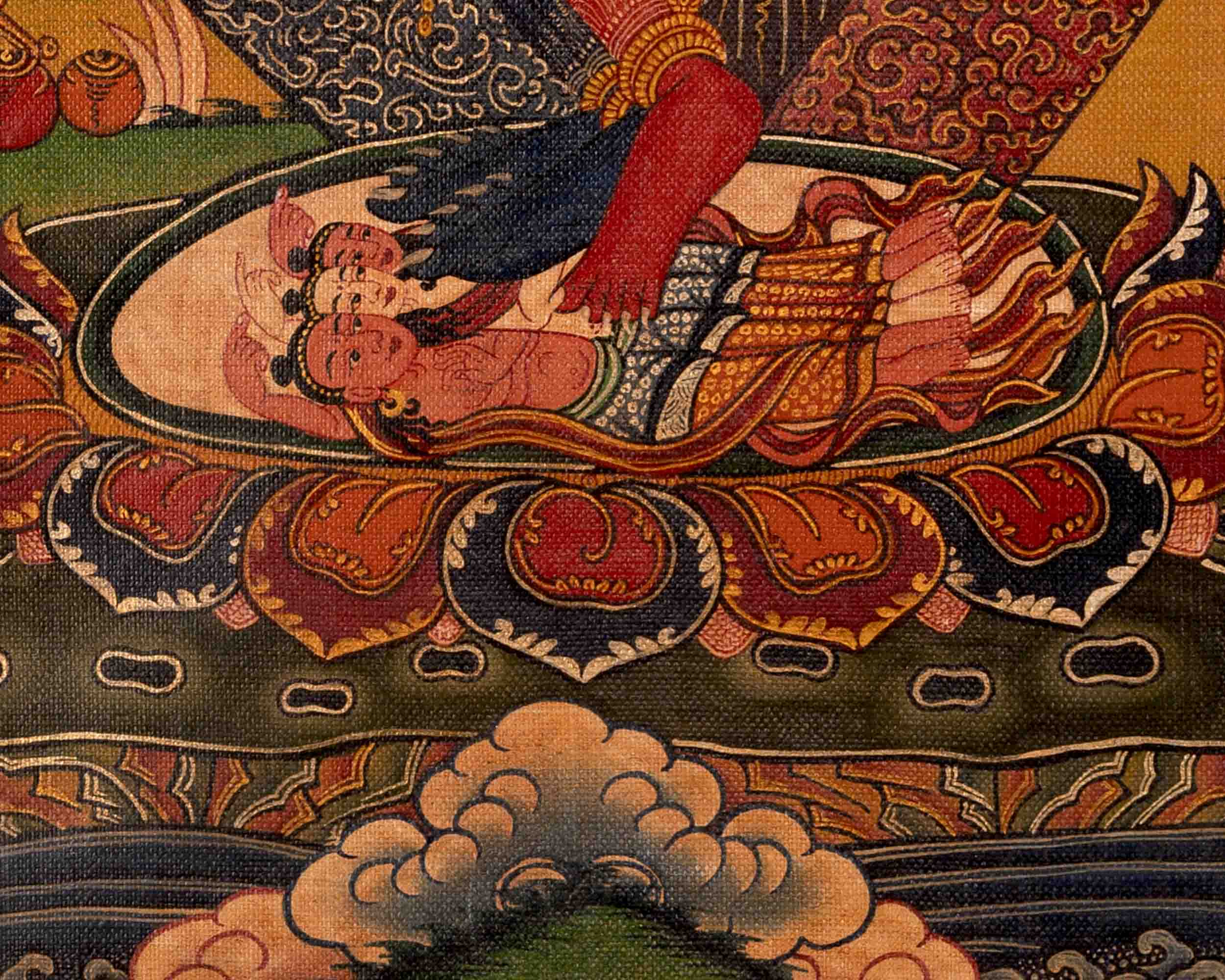 He-Vajra Thangka | Oil Varnished on Stretch Canvas