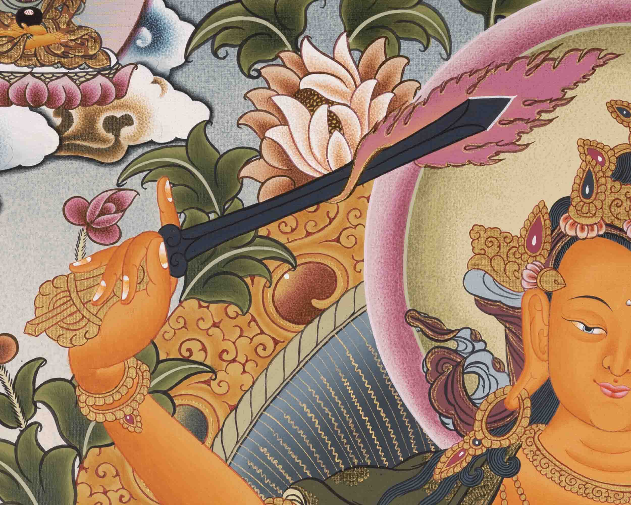 Traditional Manjushri Thangka | Traditional Painting