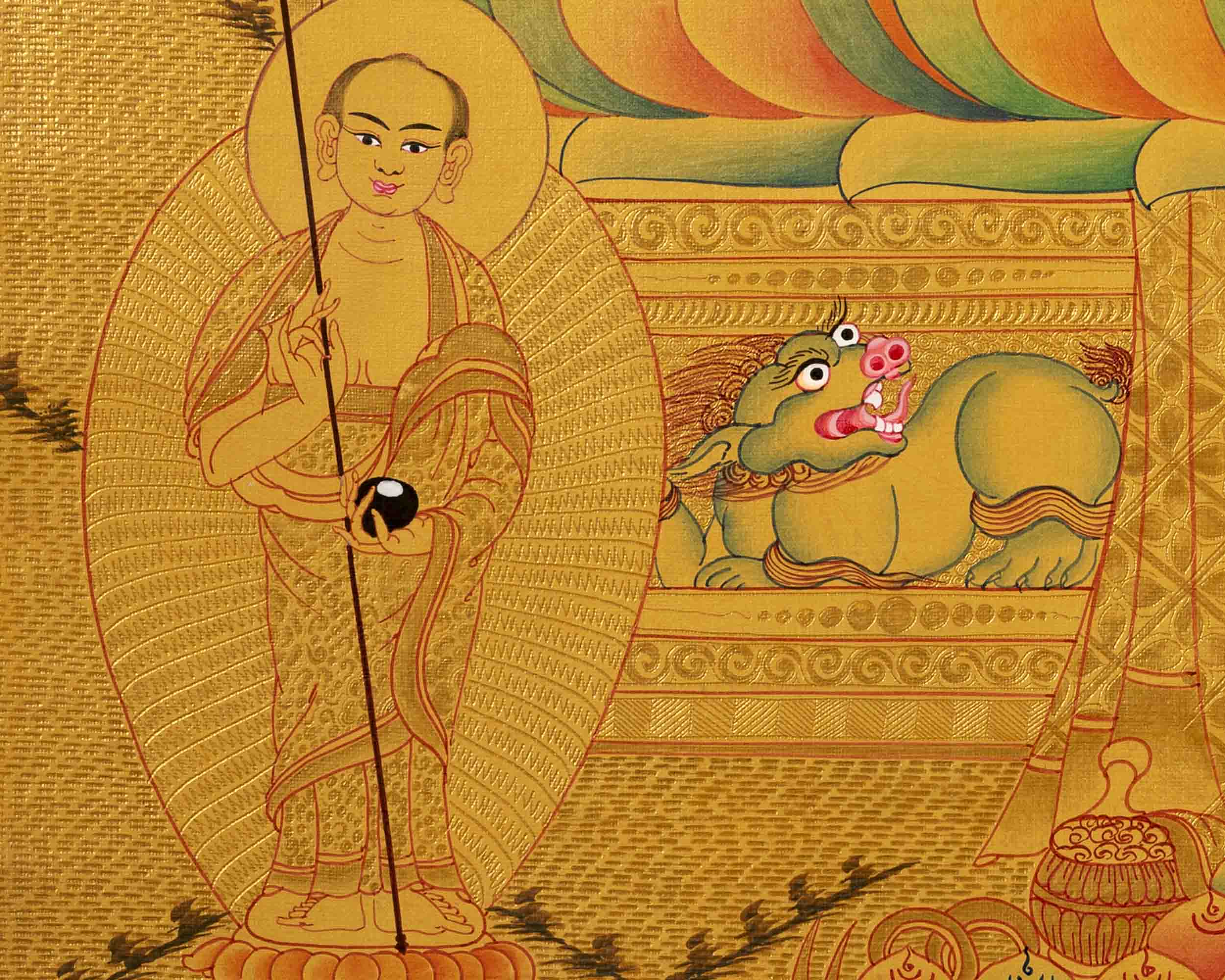 Buddha Shakyamuni Thangka | Yoga Meditation Art