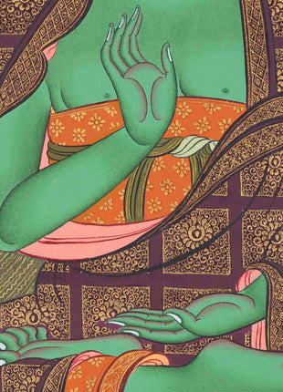 Thangka Of Amoghasiddhi | Traditional Artwork | Buddhist Wall Decors