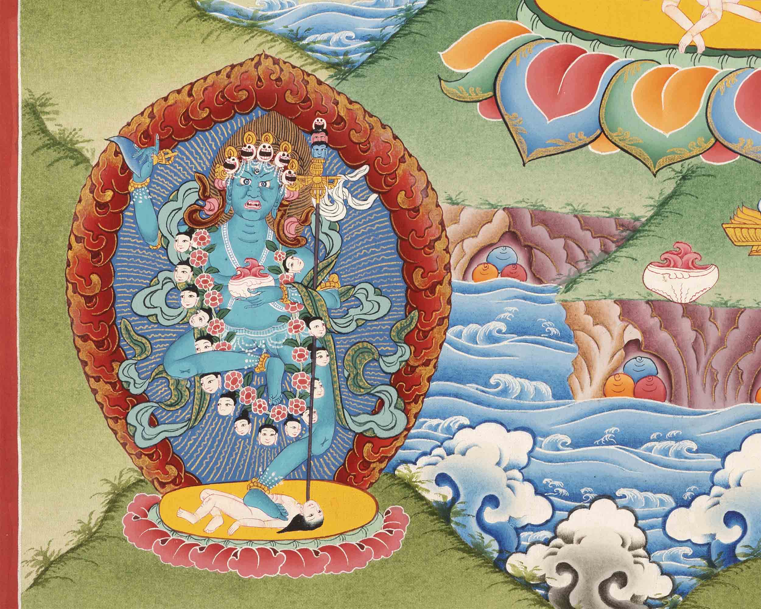 Vajravarahi Thangka | Traditional Buddhist Painting | Wall Hanging Decors