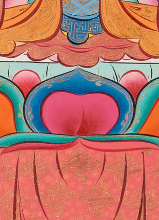White Tara Thangka Painting | Religious Buddhist Art | Wall Decors