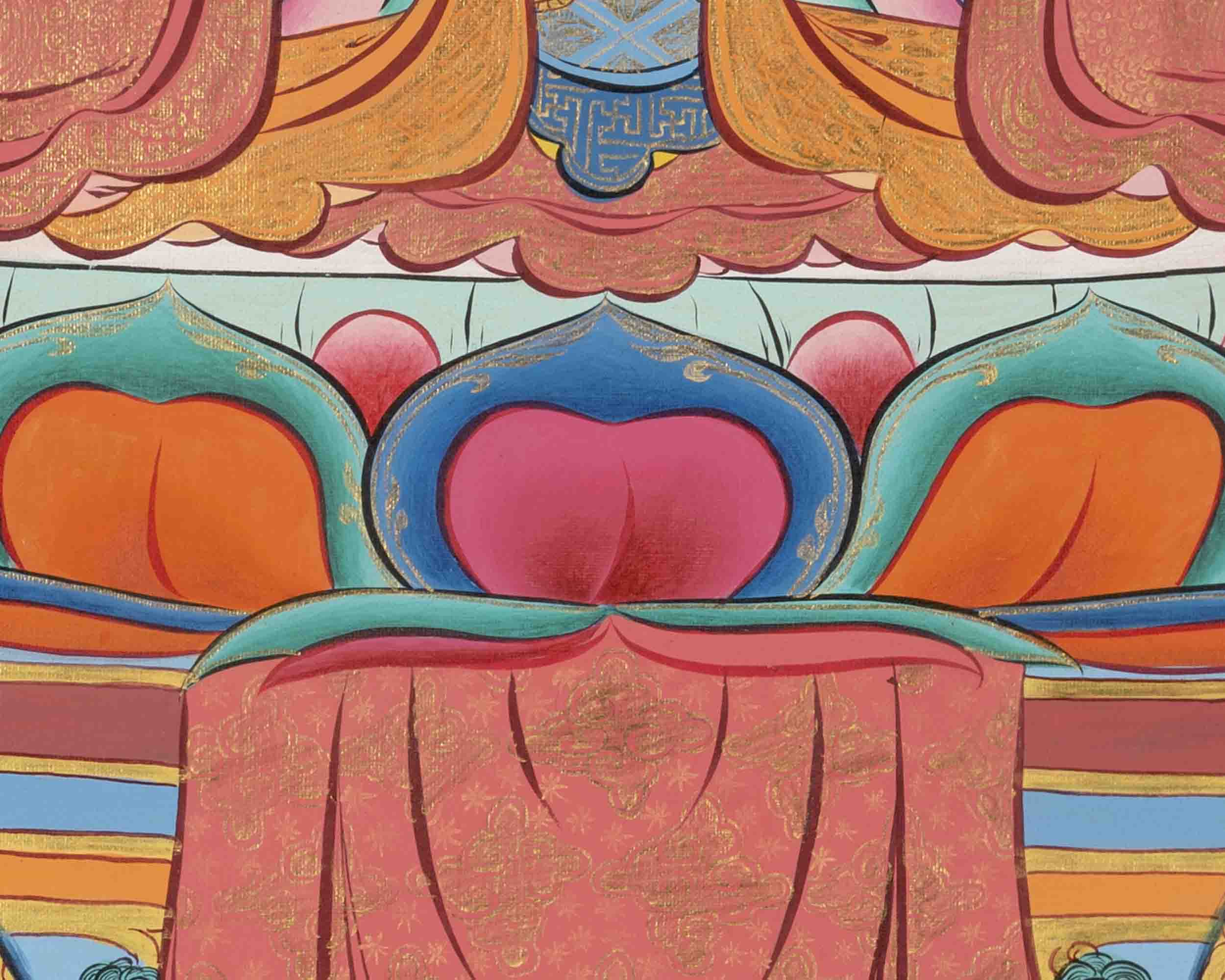 White Tara Thangka Painting | Religious Buddhist Art | Wall Decors