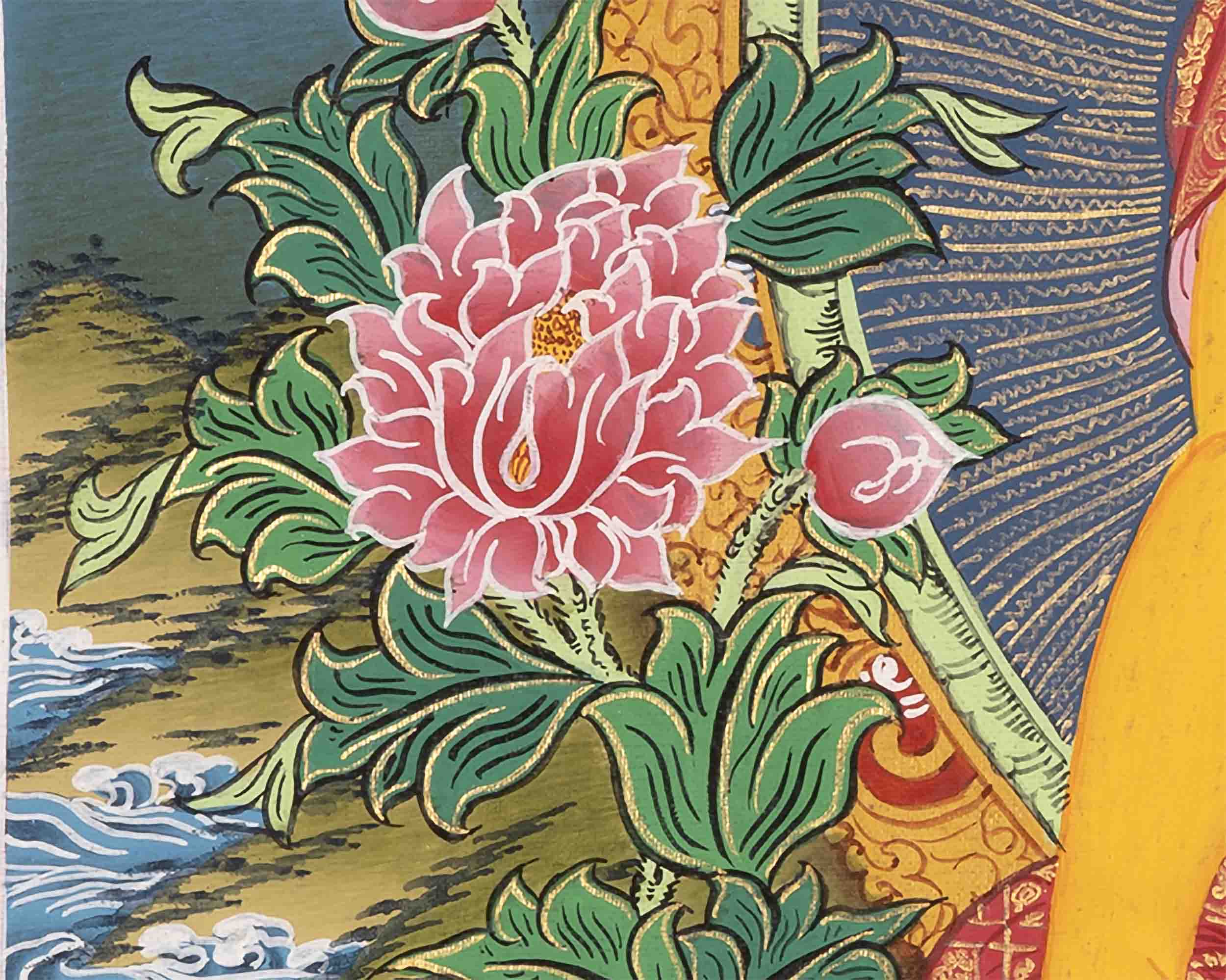Shakyamuni Buddha Thangka | Buddhist Traditional Paint | Wall Decors