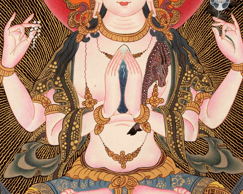 Chenresig Thangka | Traditional Artwork | Wall Decors