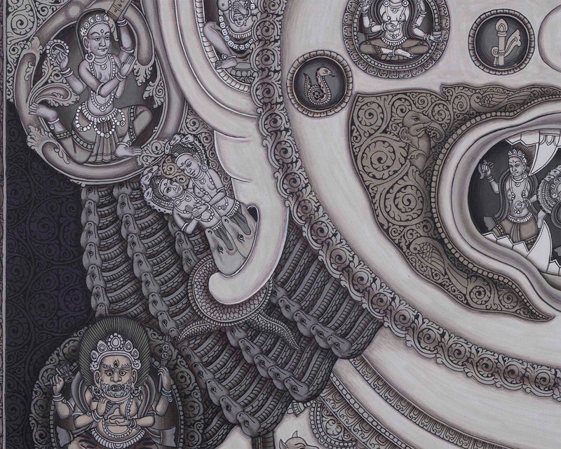 Lord Bhairav, The Powerful Manifestation of Lord Shiva | High Quality Giclee Newari Art