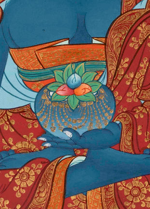 Healing Buddha | Medicine Buddha Thangka | Traditional Buddhist Art