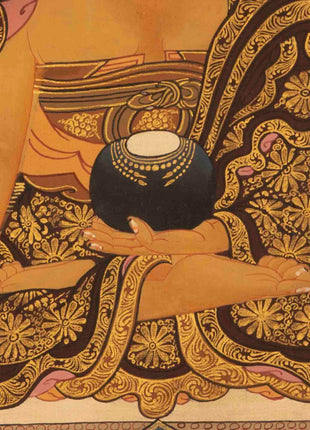 Gautama Buddha Thangka | Traditional Tibetan Painting | Wall Hanging Decors