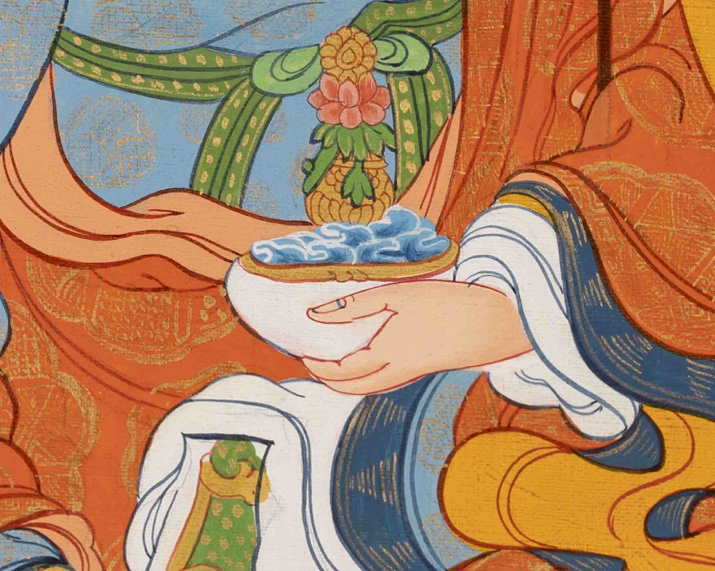 Guru Padmasambhava Thangka | Religious Painting | Wall Decors