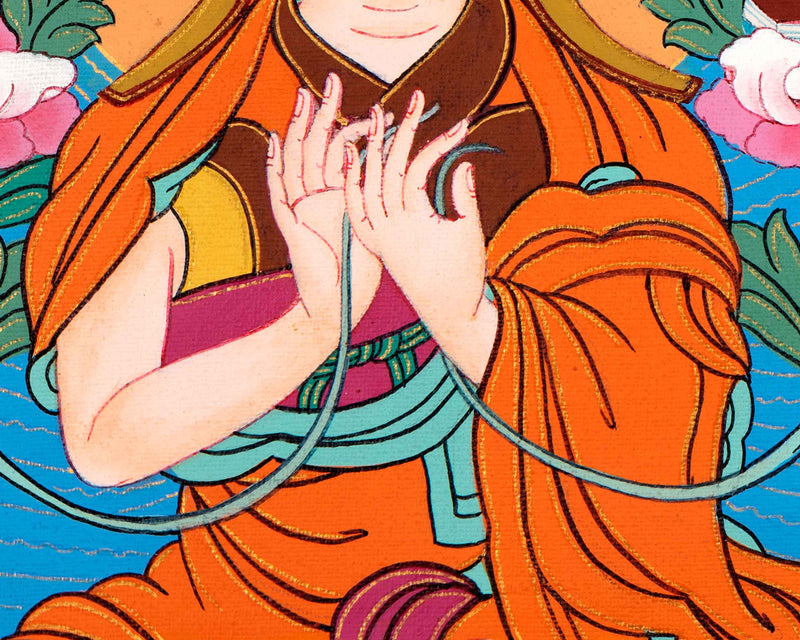 Tsongkhapa Thangka | Losang Dragpa | Tibetan Buddhist Master Art