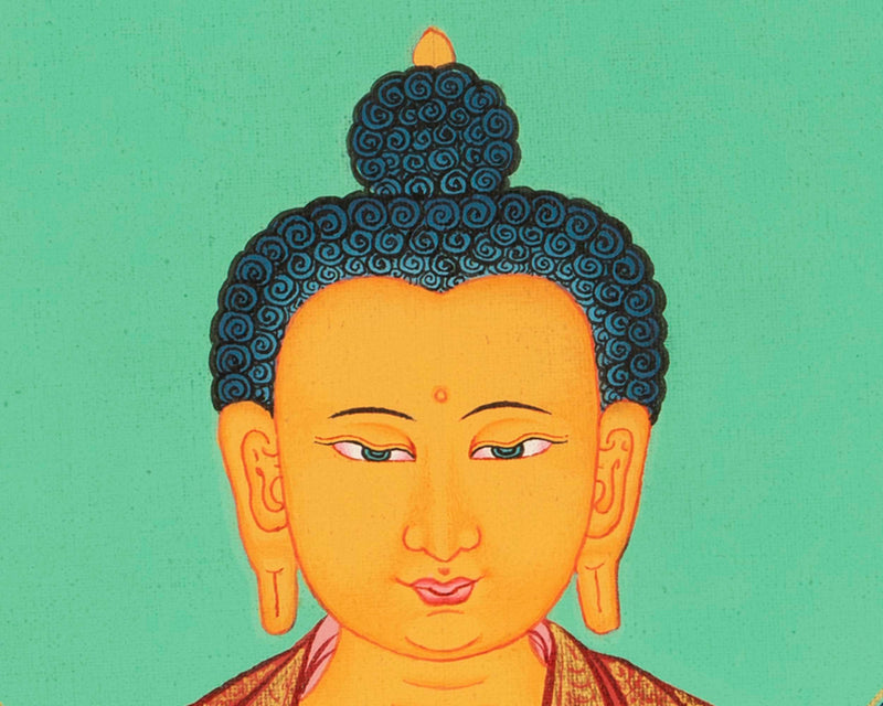 Himalayan Buddha Shakyamuni | Originally Hand-Painted Thangka