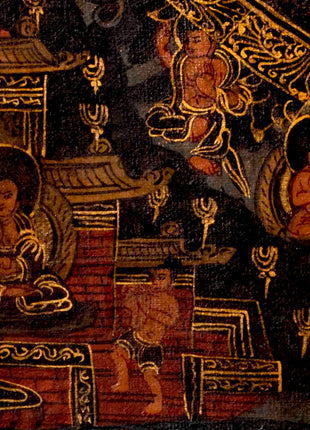 Shakyamuni Buddha Mandala | Traditional Tibetan Thangka | Wall Decors