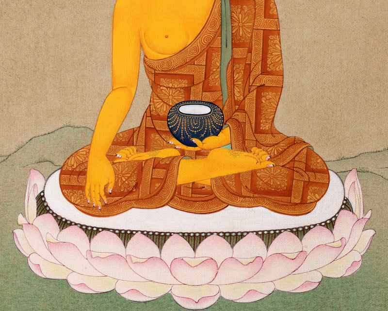 Buddha Shakyamuni Art | Karma Gadri Style Thangka