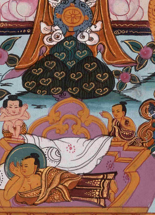 Shakyamuni Buddha Life Story | Religious Buddhist Thangka | Wall Decors