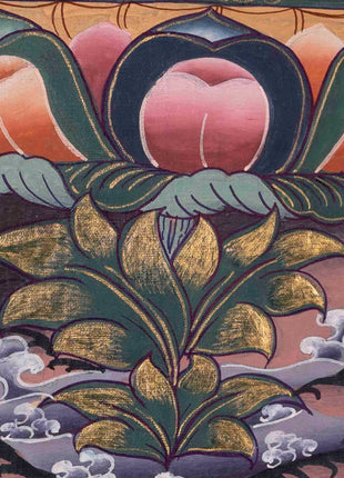 Manjushree Thangka Painting | Traditional Tibetan Art | Wall Decors