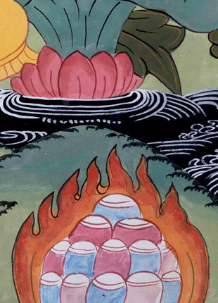 Basundhara Devi Art | Religious Buddhist Thangka | Wall Decors