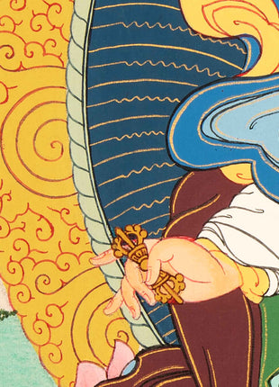 Guru Rinpoche Meditation Thangka | Traditional Buddhist Art